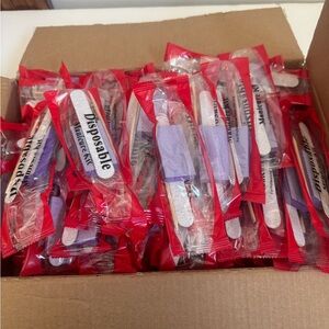 Disposable Manicure Sets in Sealed Packaging